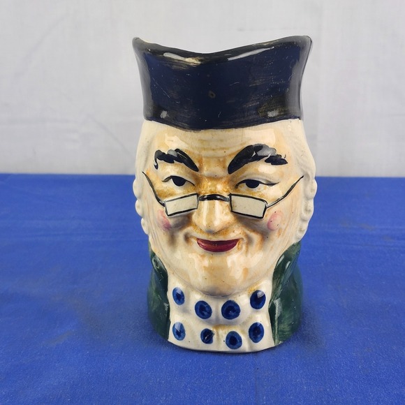 Source Unknown Other - Vintage Ben Franklin Style Ceramic Toby Jug Pitcher Mug Japan